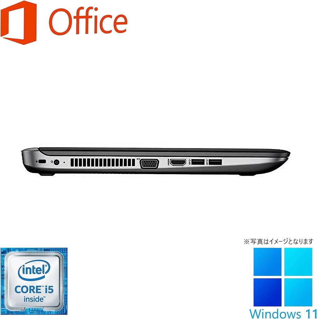 HP (エイチピー) ノートPC ProBook 450G3/15.6型/テンキー/Win11 Pro/MS Office H&B 2019/Core i5 第6世代/メモリ8GB/SSD256+HDD500GB