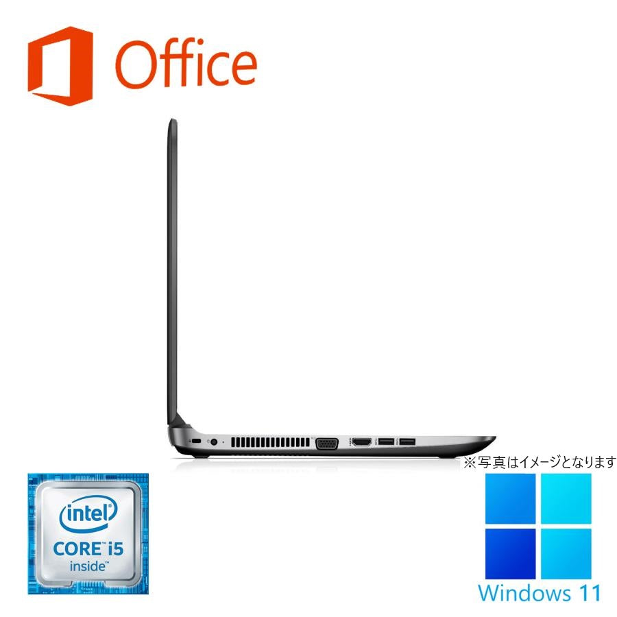 HP (エイチピー) ノートPC ProBook 450G3/15.6型/テンキー/Win11 Pro/MS Office H&B 2019/Core i5 第6世代/メモリ8GB/SSD256+HDD500GB