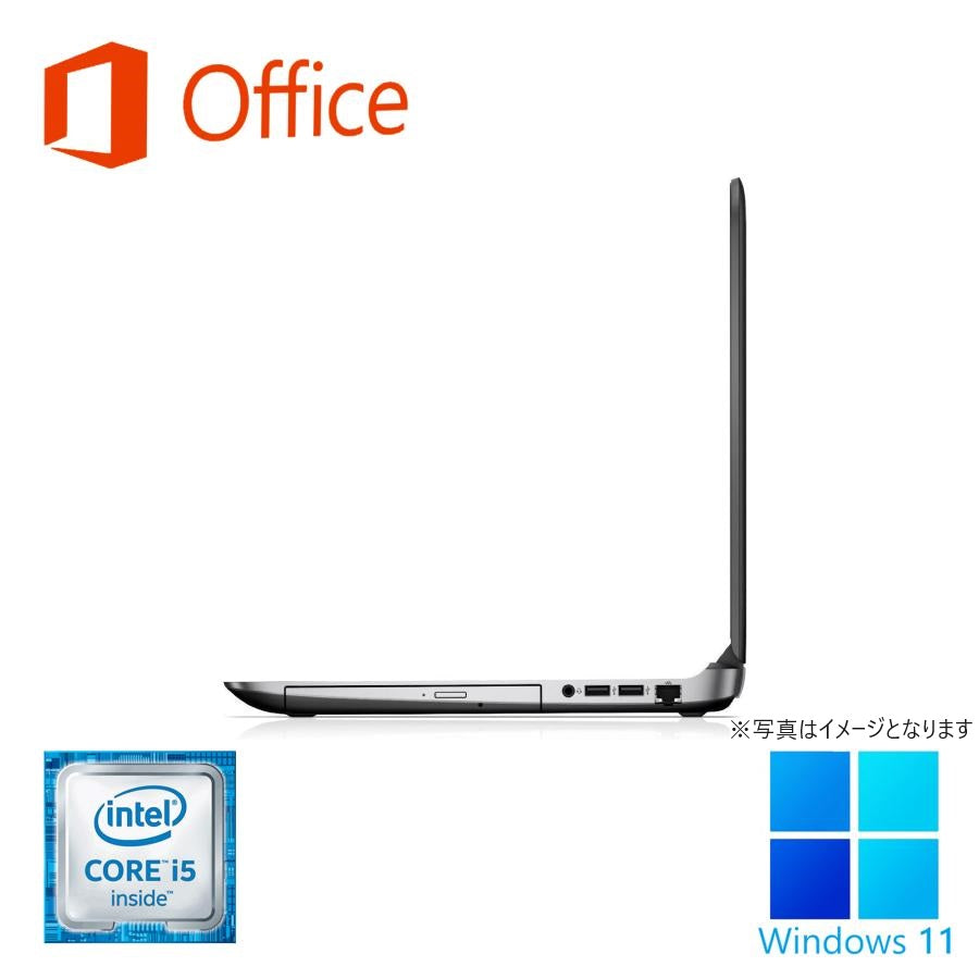 HP (エイチピー) ノートPC ProBook 450G3/15.6型/テンキー/Win11 Pro/MS Office H&B 2019/Core i5 第6世代/メモリ8GB/SSD256+HDD500GB