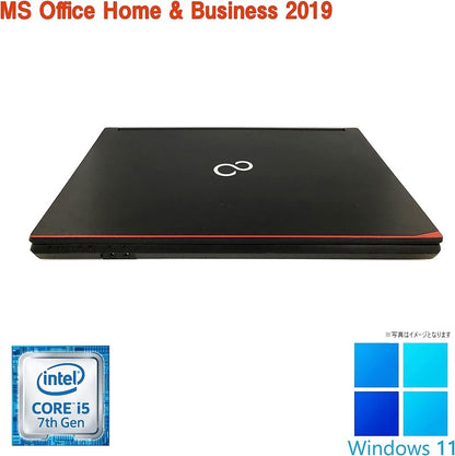 富士通 ノートPC A577/15.6型/10キー/Win 11 Pro/MS Office 2019 H&B/Corei5-7200U/8GB/SSD256GB /中古整備PC