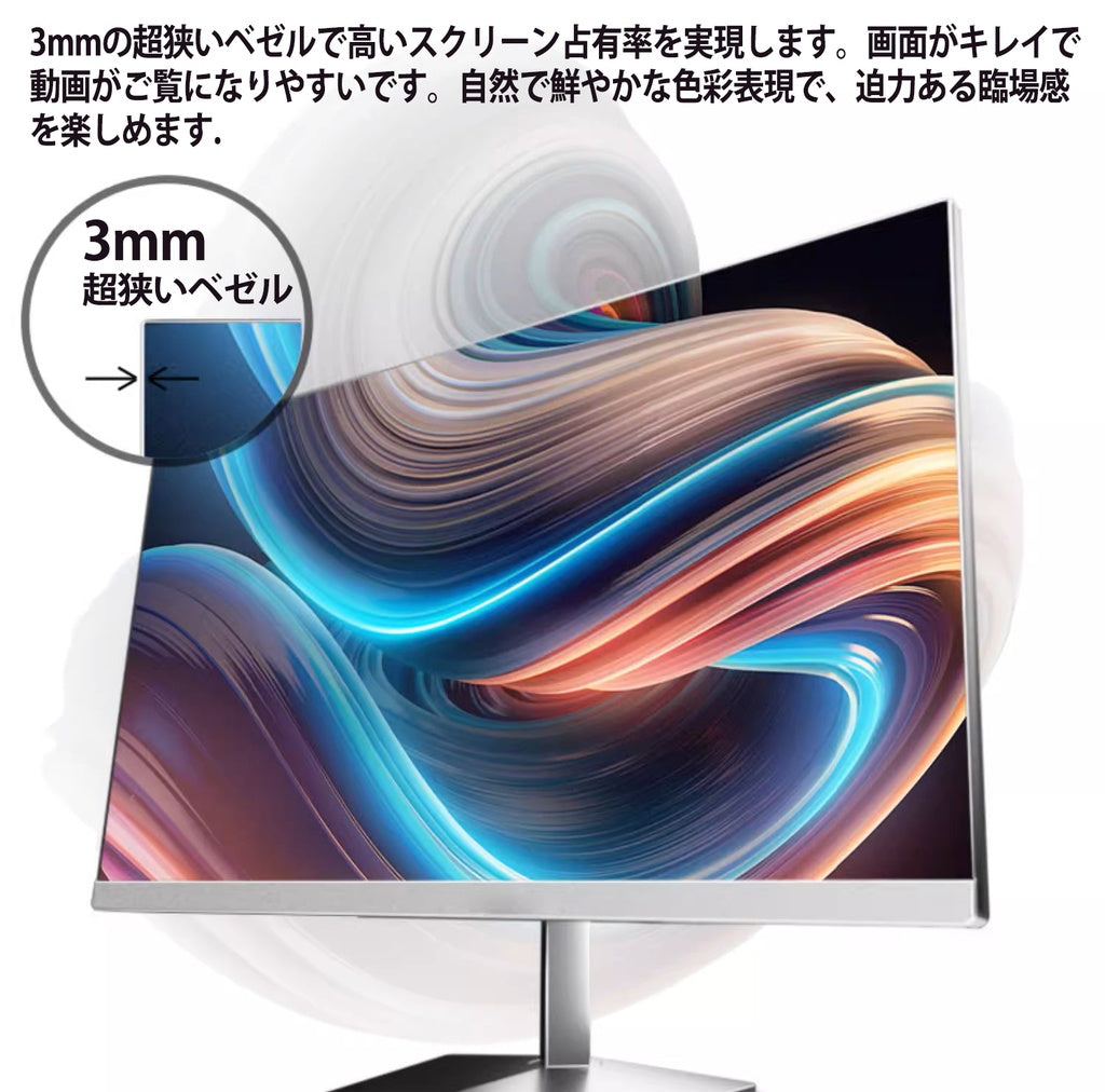 新品 一体型パソコン / WAJUN XSD 24型 IPSフルHD / カメラ内蔵 / Win 11 Pro /16GB/SSD960GB+HDD500GB/第12世代Core i5-12450H