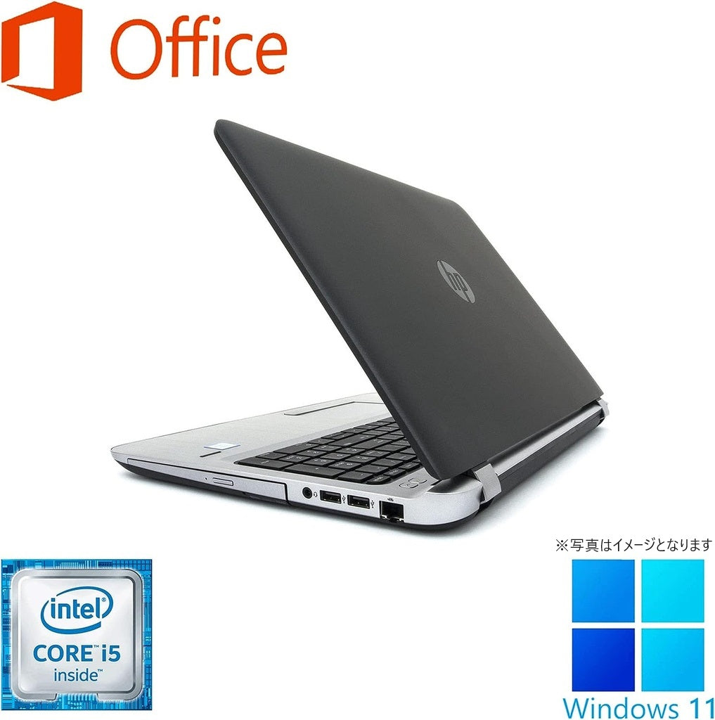 HP (エイチピー) ノートPC ProBook 450G3/15.6型/テンキー/Win11 Pro/MS Office H&B 2019/Core i5 第6世代/メモリ8GB/SSD256+HDD500GB
